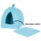 Pet Adobe Pet Adobe Plush Cuddle Cave, Igloo House to Sleep/Play, Removable Cushion for Small Dogs, Cats, Blue 869751NAL - alternate 3